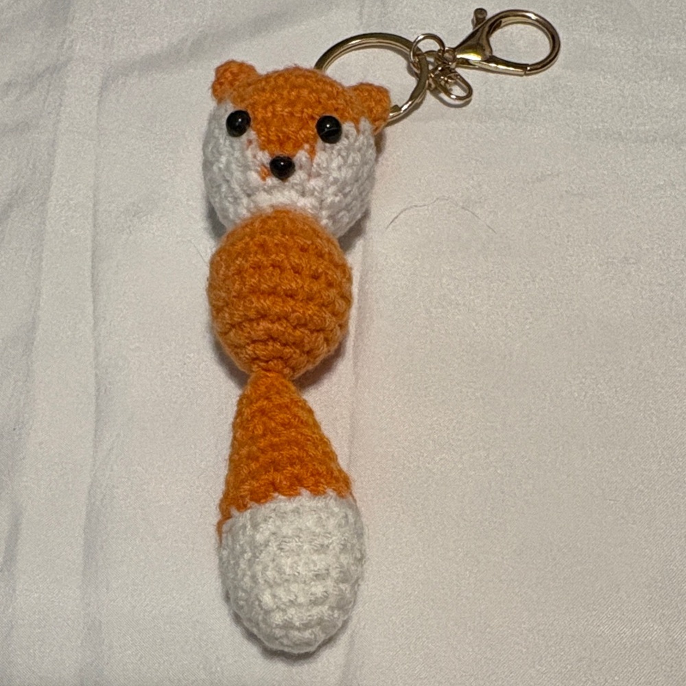 Crochet Fox Keychain